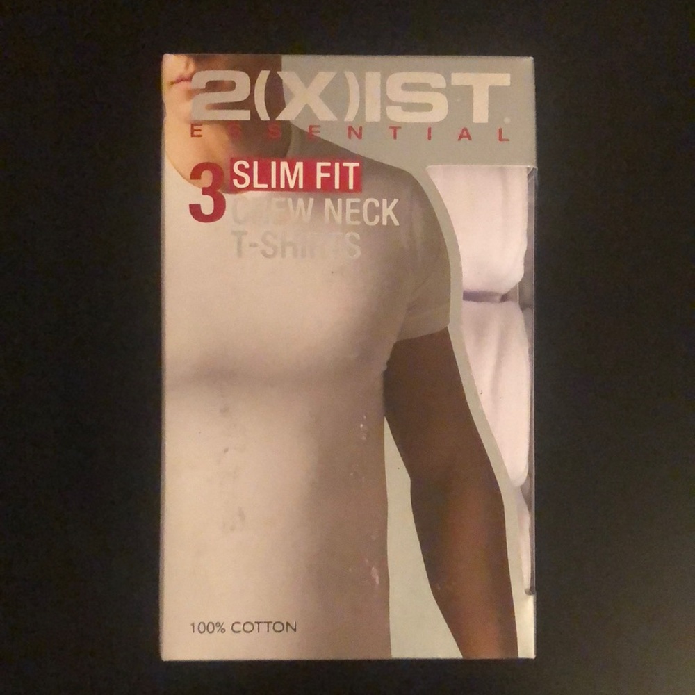 2XIST Essential 3 Pack Slim Fit Crew T Shirt